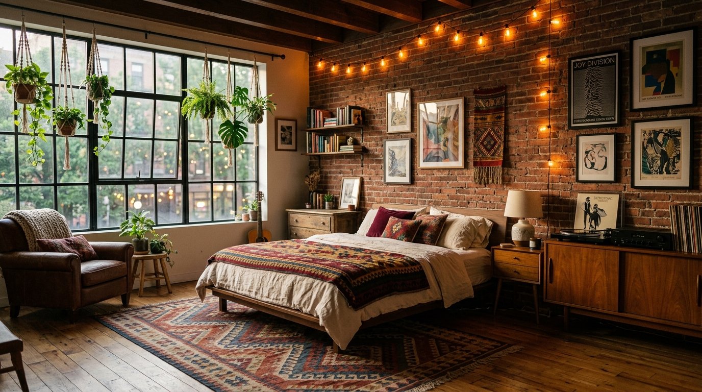 trendy hipster bedroom ideas