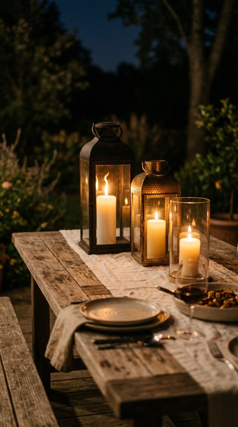 Add Ambient Lighting With Lanterns and Candles
