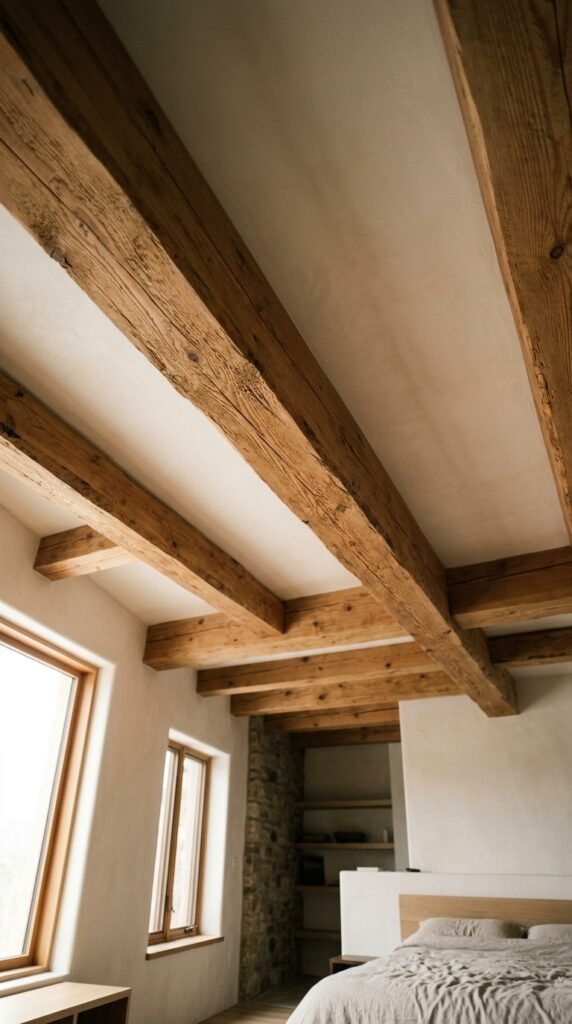 Add Architectural Interest With Exposed Beams or Painted Ceiling Lines