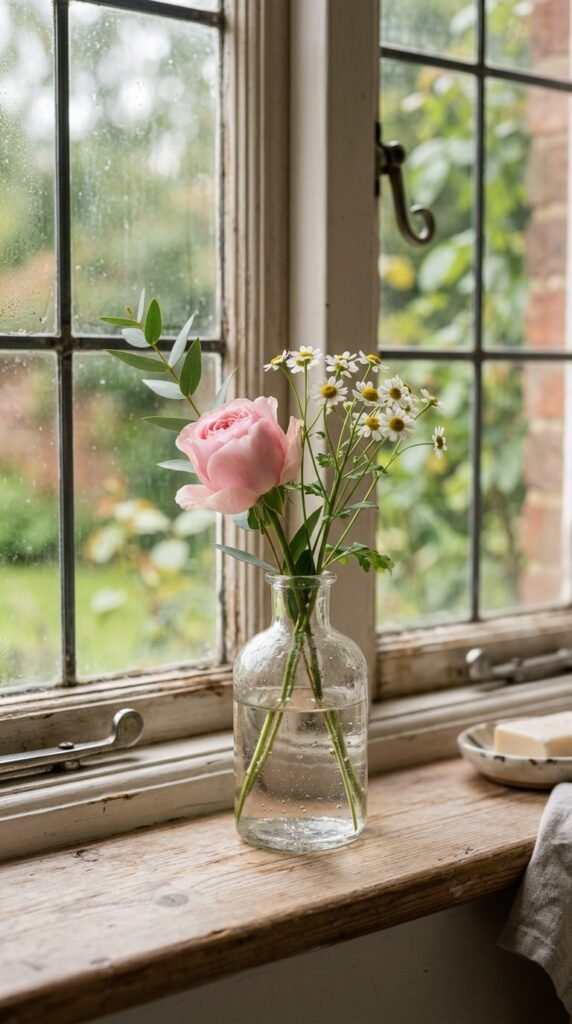 Add Fresh Flowers or Dried Botanicals in a Vintage Vase