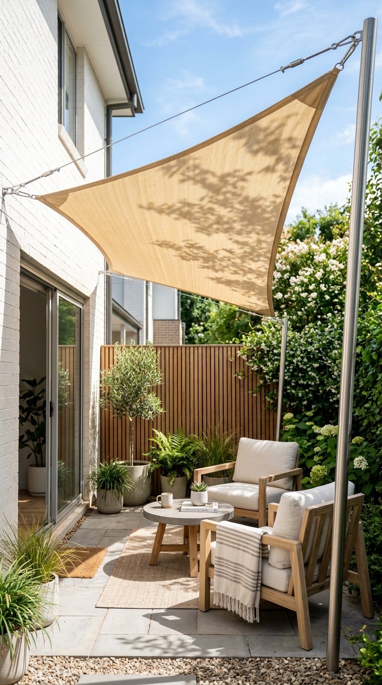 Add Overhead Shade With a Sail Shade