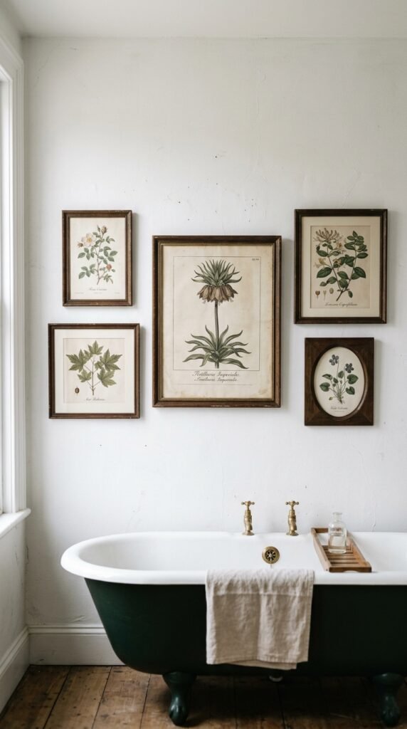 Add Vintage Botanical or Apothecary Prints