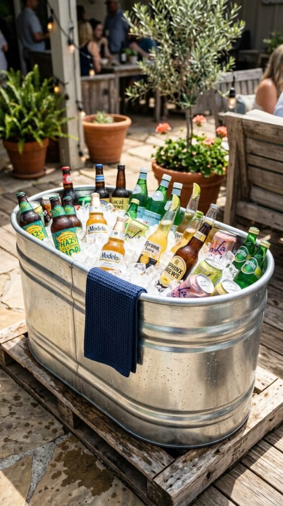 Add a Cooler Station Disguised as Furniture