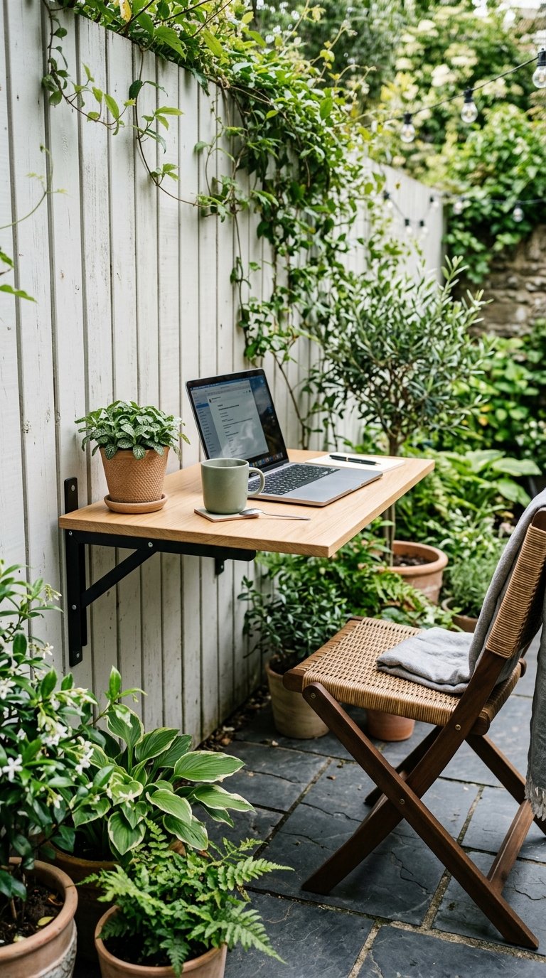 Add a Slim Wall-Mounted Folding Table