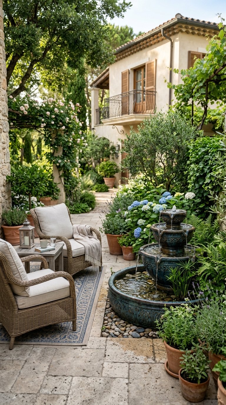 Add a Small Water Feature for Ambient Sound