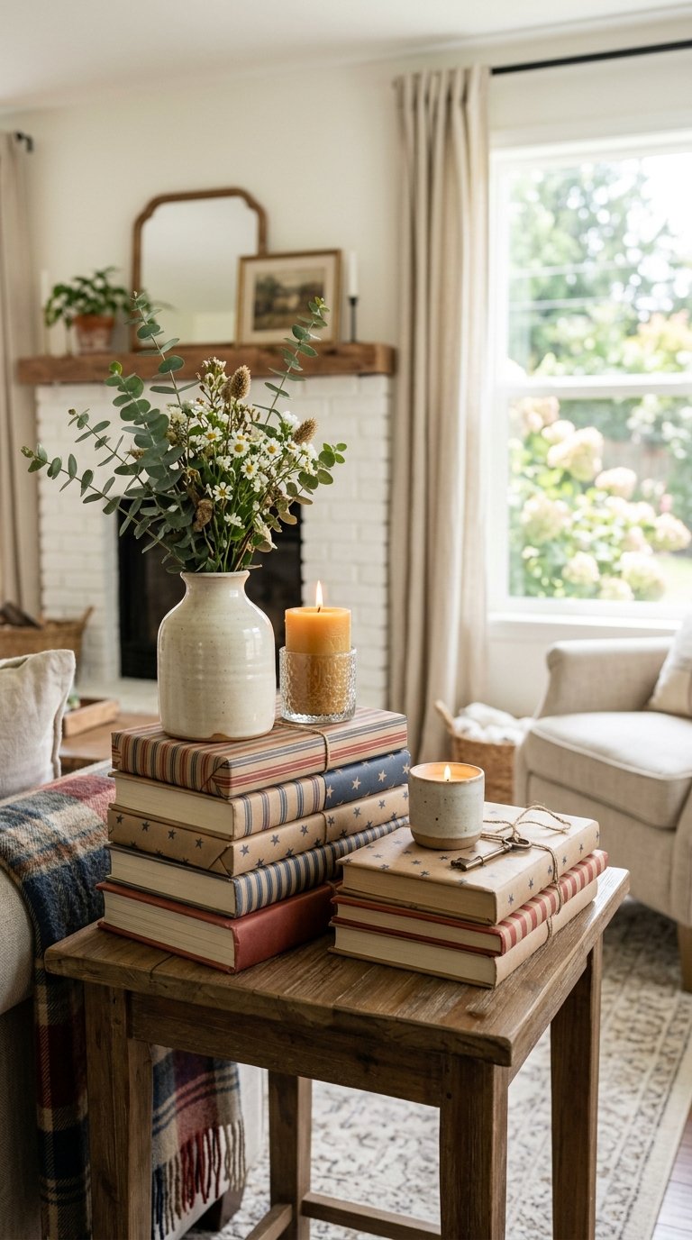 Americana-Themed Books as Risers