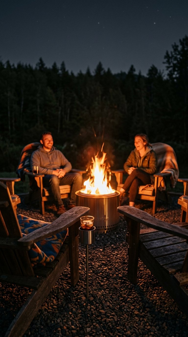  Anchor the Area With a Fire Pit