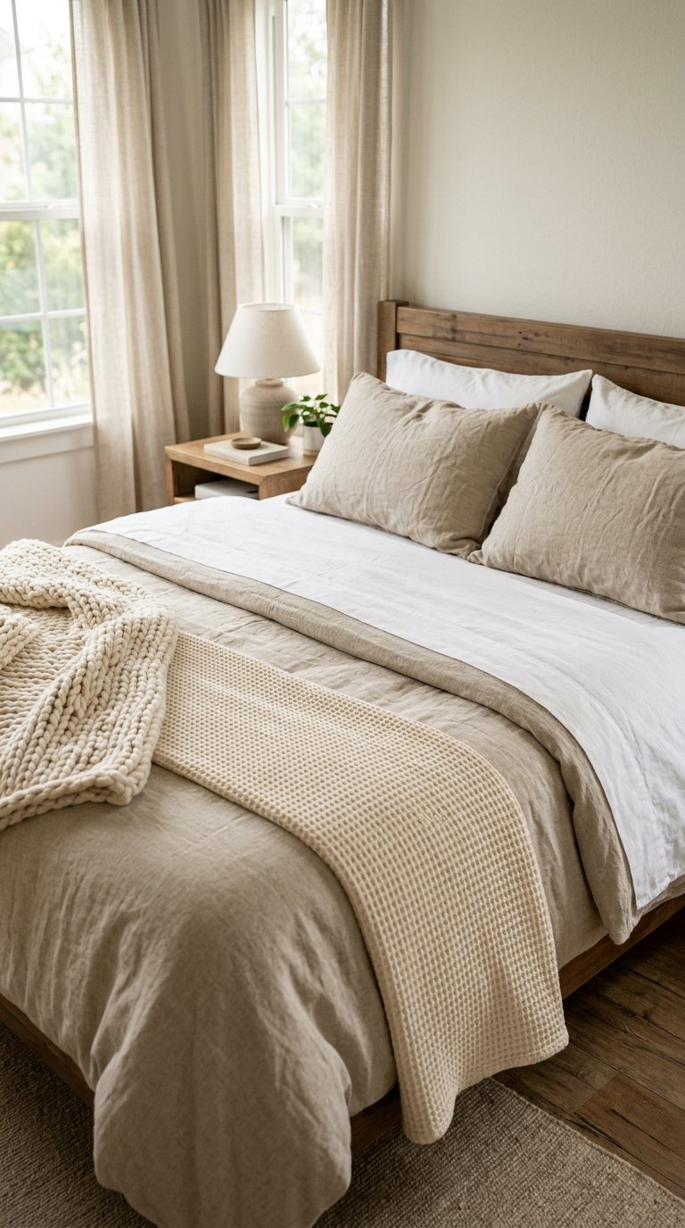 Bedding With Multiple Textures