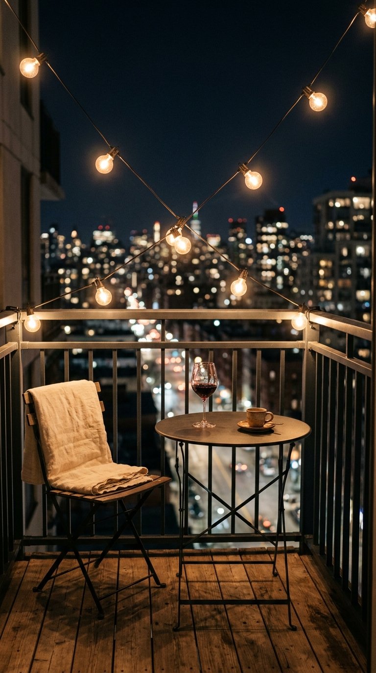 Bistro Lights on Your Apartment Balcony