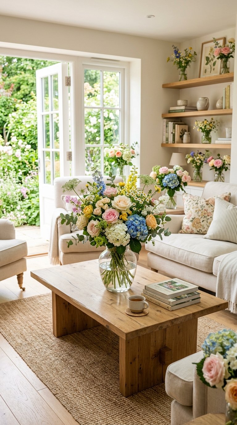 Bring Fresh Flowers Into Every Main Room