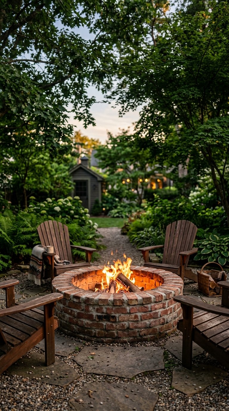 Build a Brick Fire Pit With Mortar