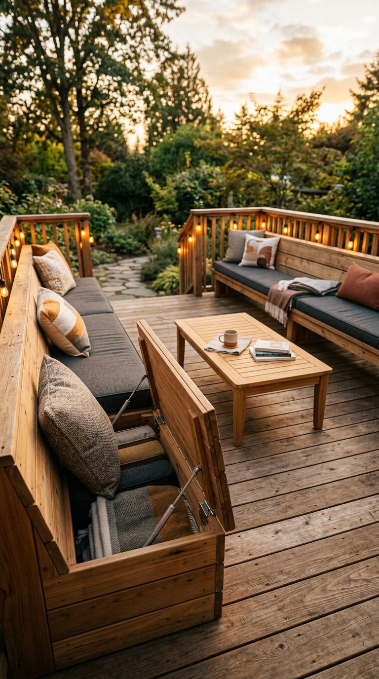 Build a Deck Seating Area With Built-In Benches