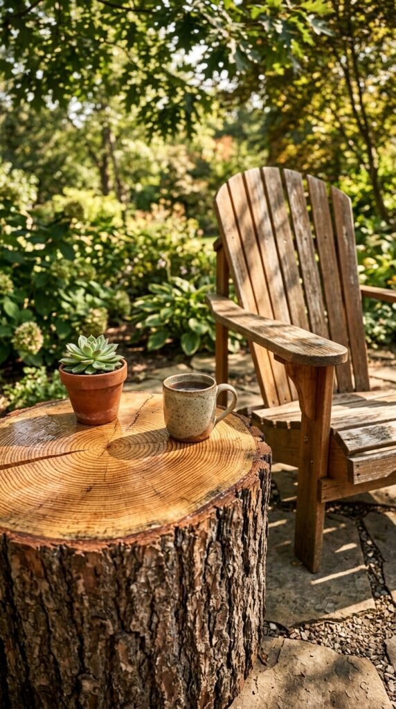 Build a Log Slice Side Table