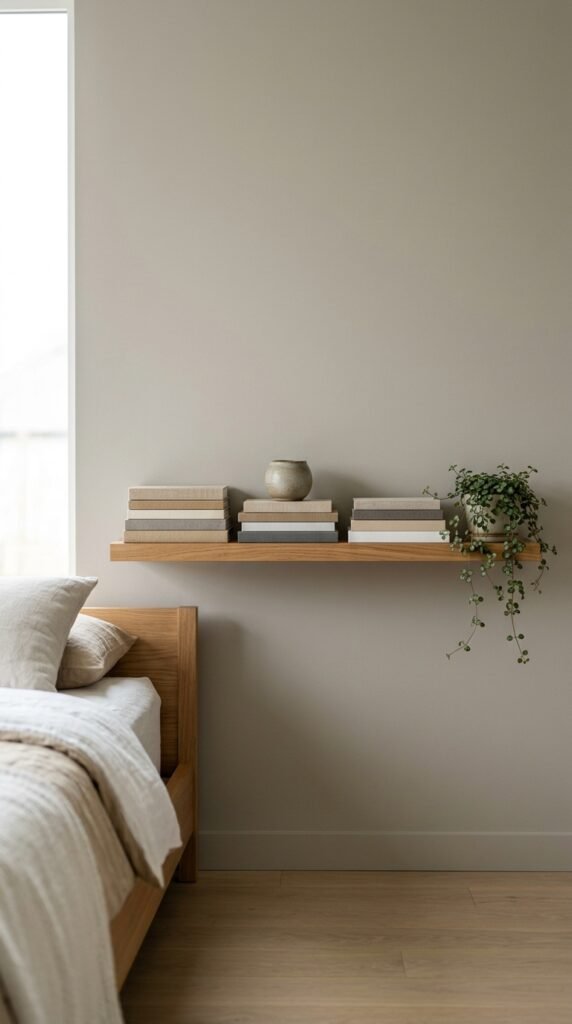 Build a Low Floating Shelf Instead of a Bookcase