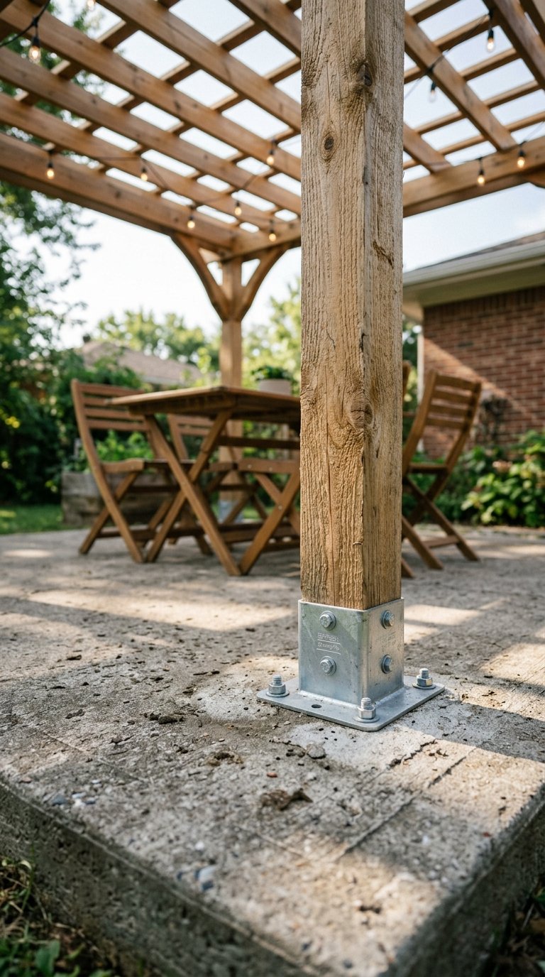 Build a Pergola Over an Existing Concrete Patio