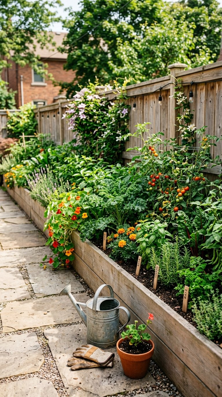 Build a Raised Garden Bed Along One Wall