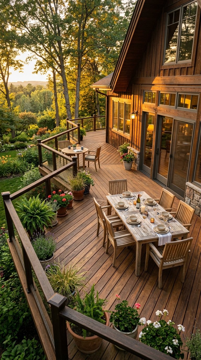 Build a Wraparound Deck for Maximum Dining Space