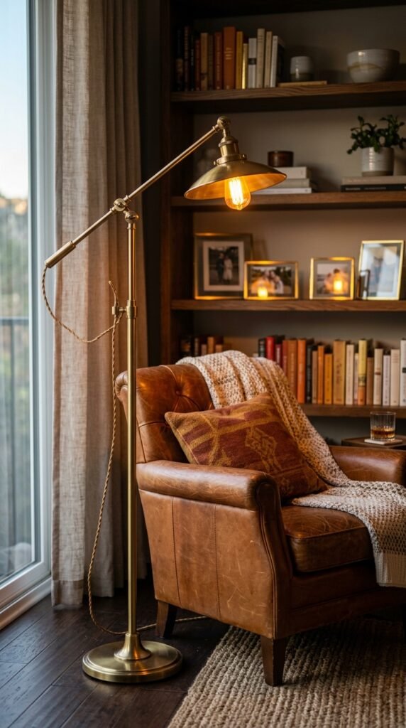 Choose Brass or Warm Gold Metal Accents