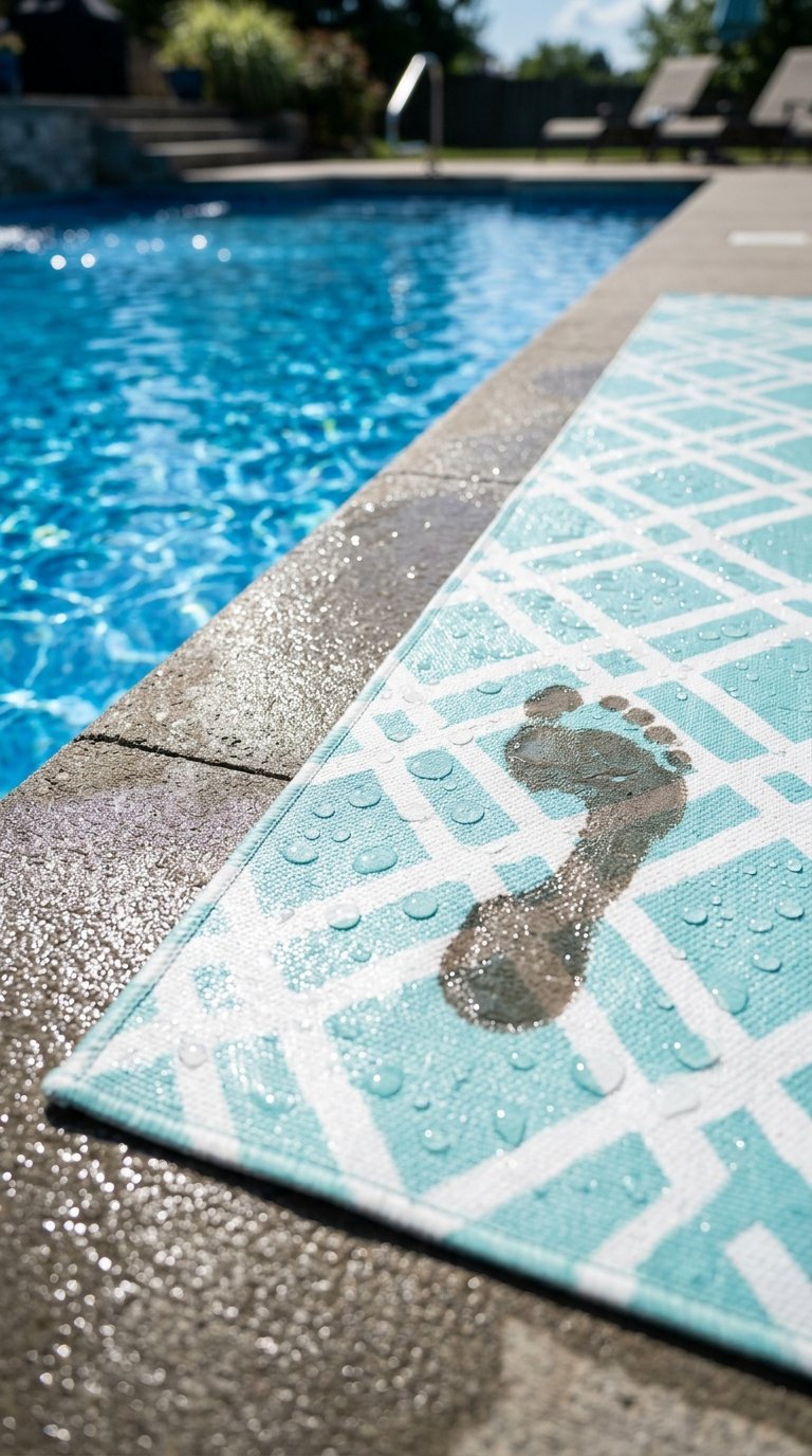 Choose Vinyl Rugs for Pool Decks and Wet Areas