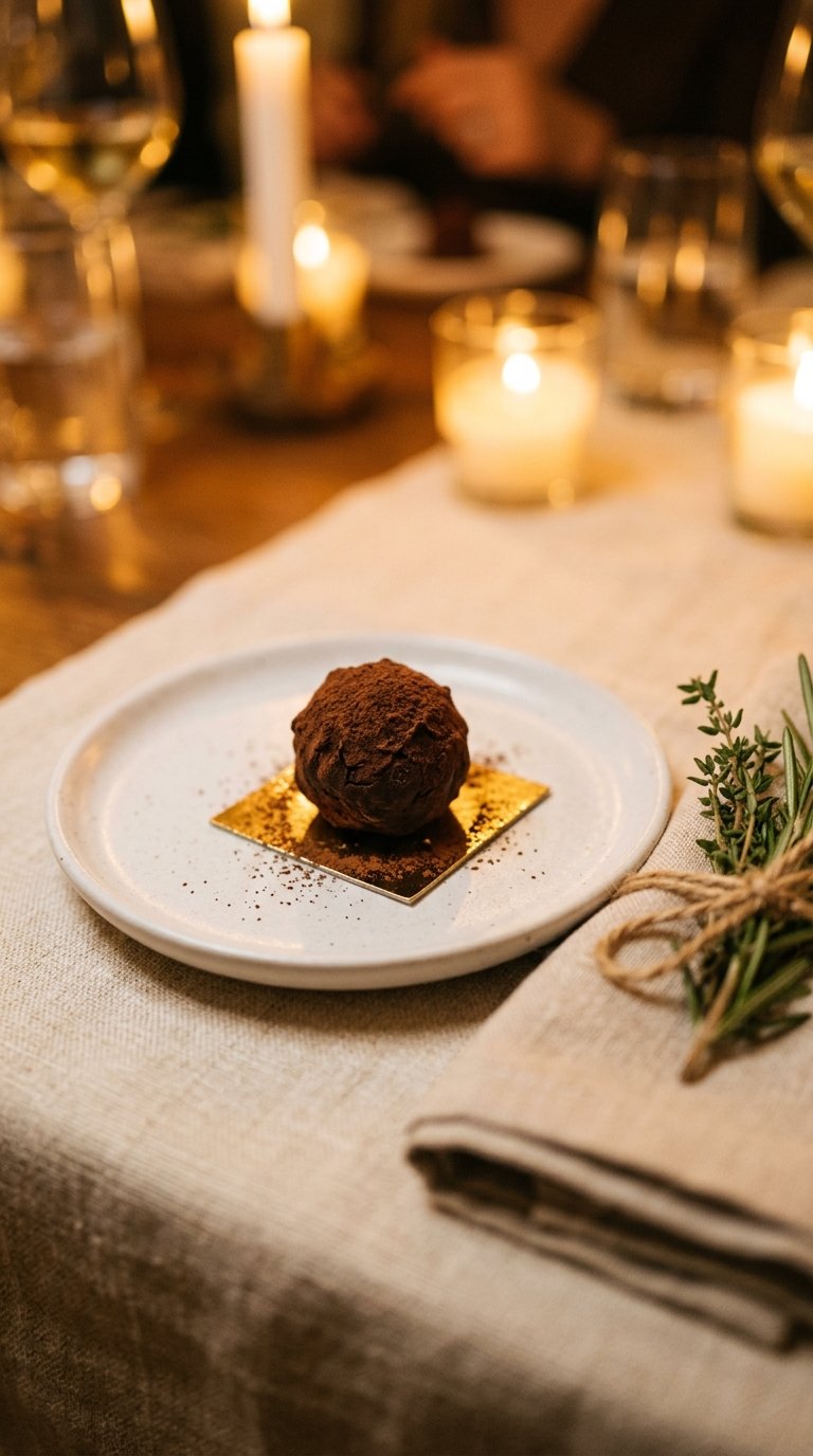 Close With Petit Fours or Chocolate on Each Place Setting