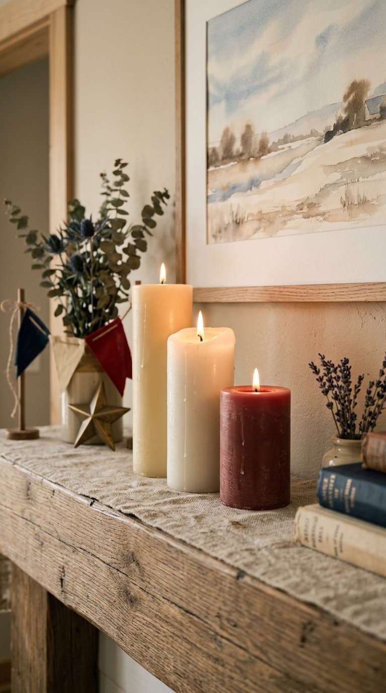 Cluster Pillar Candles in Odd Numbers