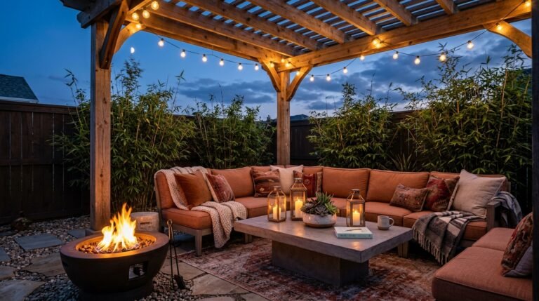 Cozy Backyard Sitting Area Ideas