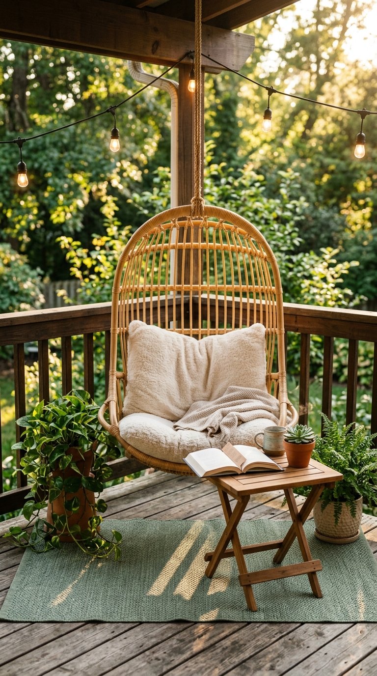 Create a Dedicated Reading Nook in One Deck Corner