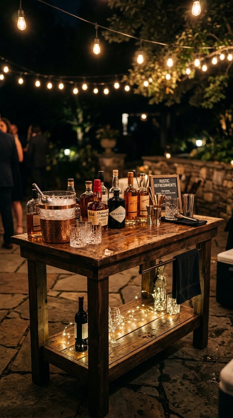 Create a Glowing Outdoor Bar Area