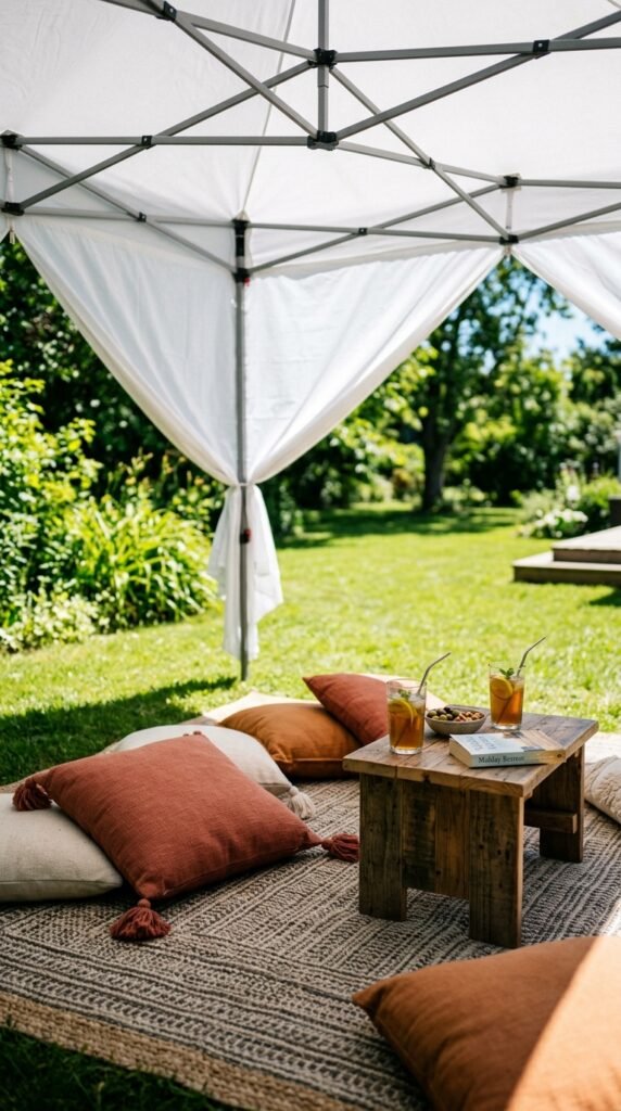 Create a Shaded Lounge Area