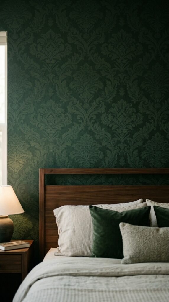 Dark, Patterned Wallpaper