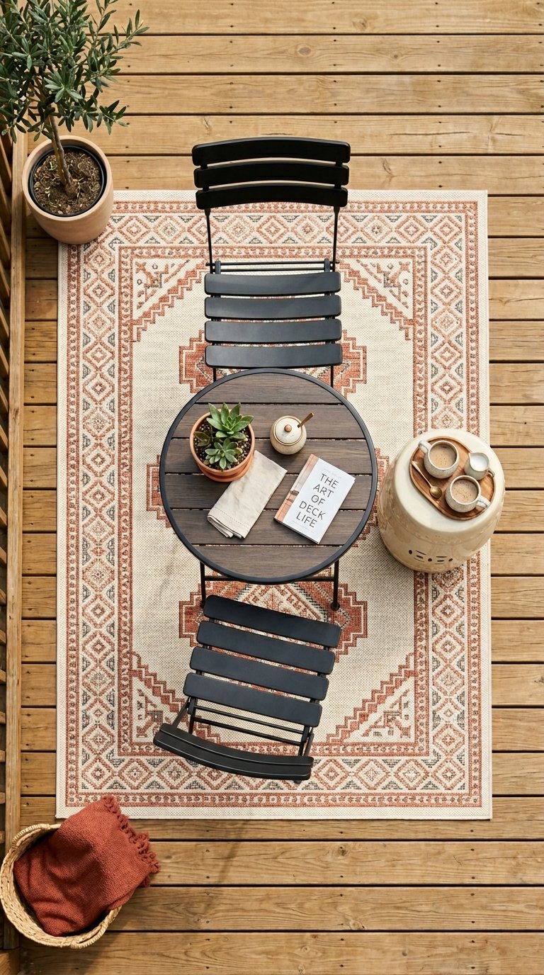 Define the Seating Area With an Outdoor Area Rug