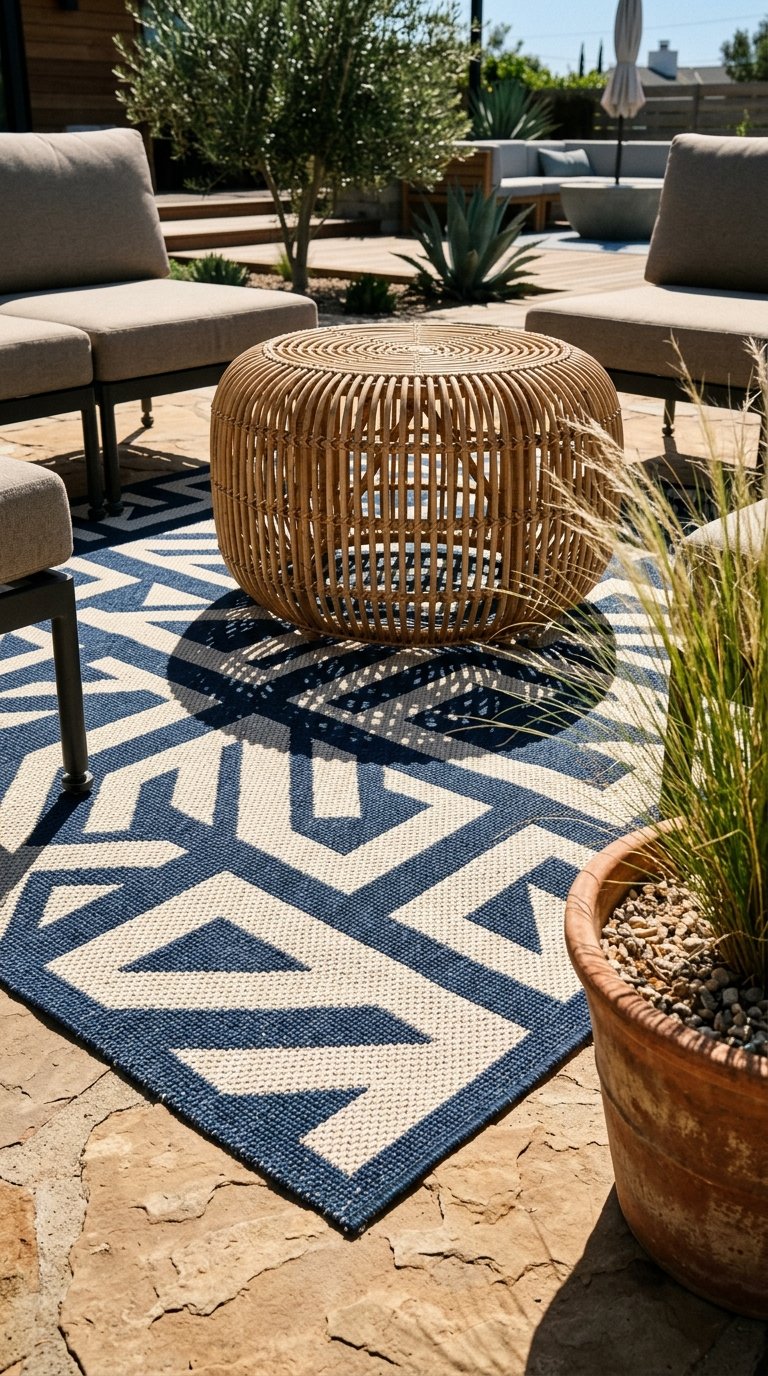 Define the Zone With an Outdoor Area Rug