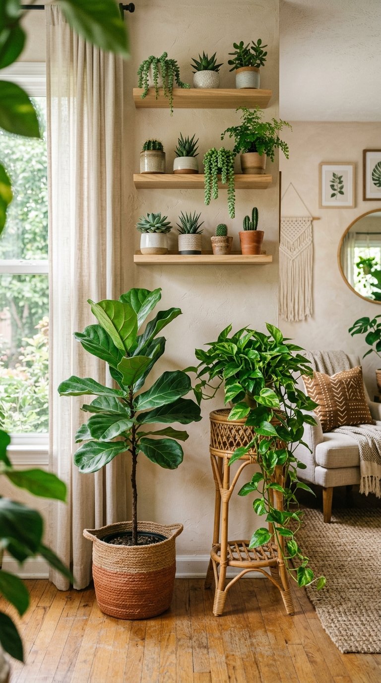 Display Plants at Three Different Heights