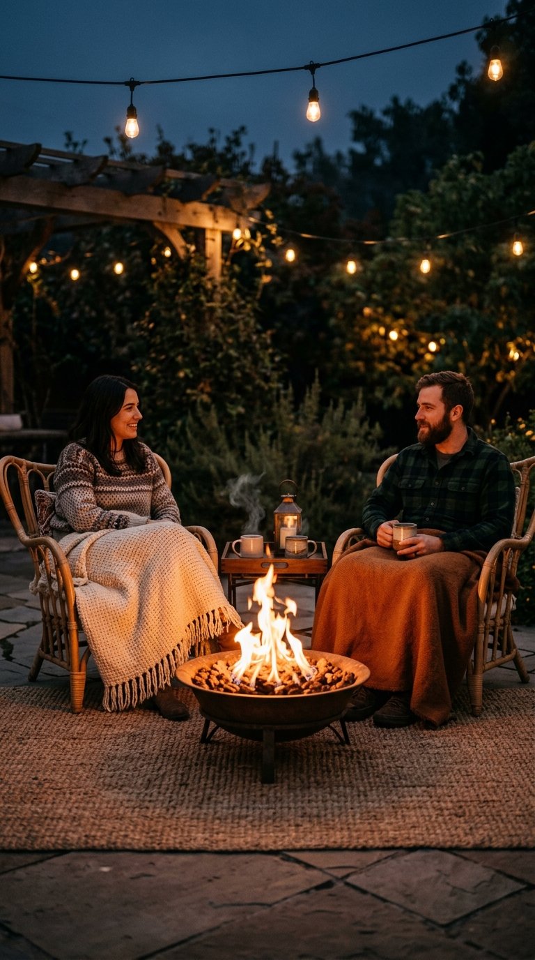 Fire Pit or Tabletop Fire Bowl for Evening Warmth