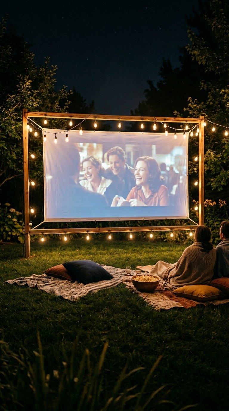 Frame Your Outdoor Movie Screen