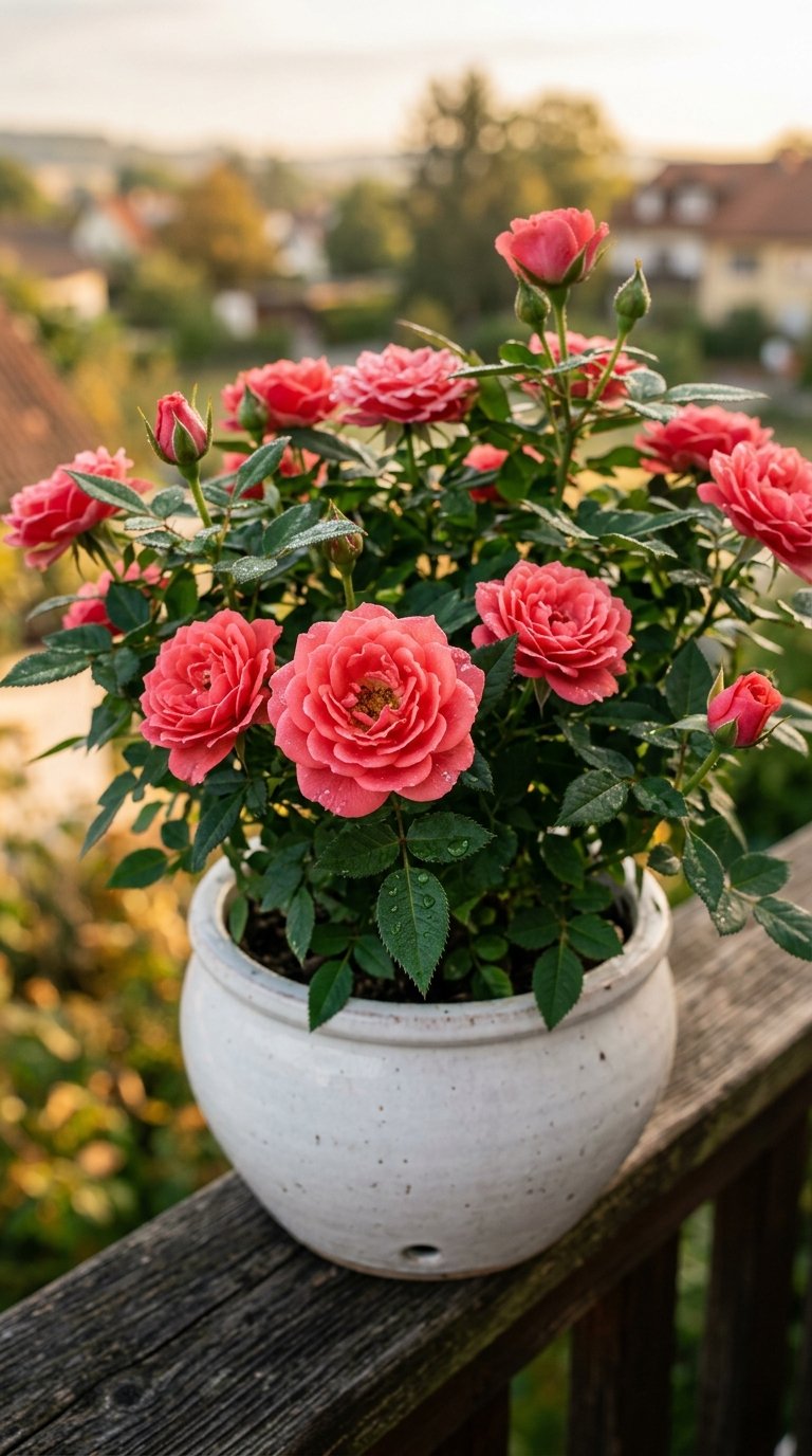 Grow a Miniature Rose Bush in a Container