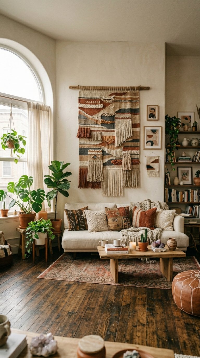 Hang Fabric Tapestries on Large Walls