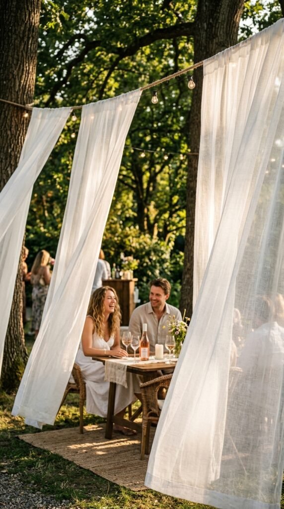 Hang Outdoor Curtains for an Instant "Room" Feel
