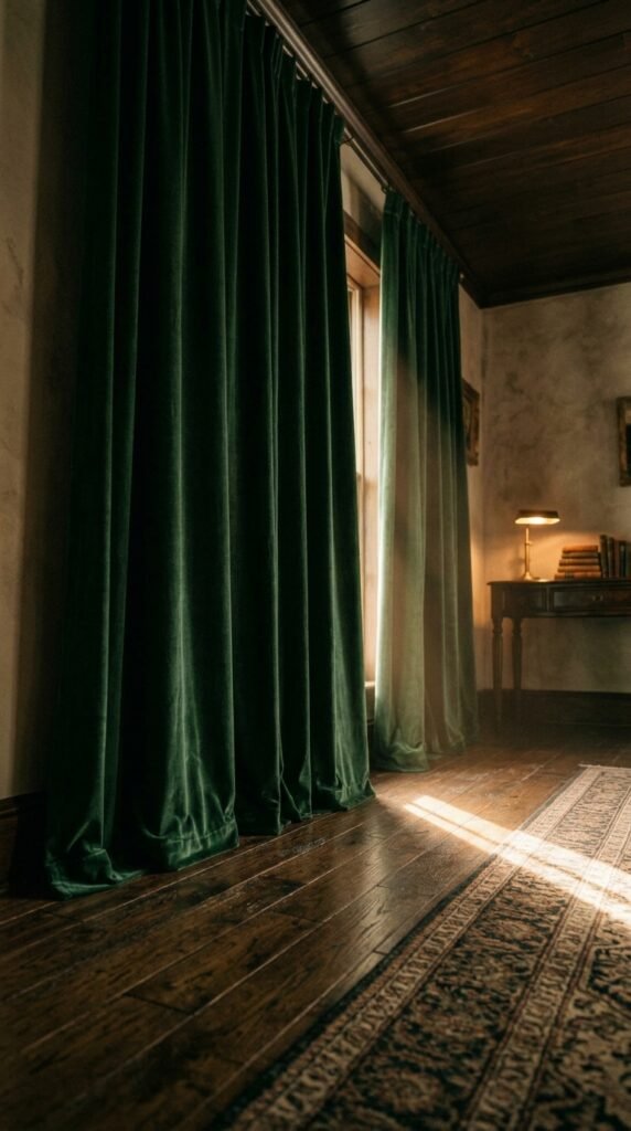 Heavy Curtains in Rich Fabrics