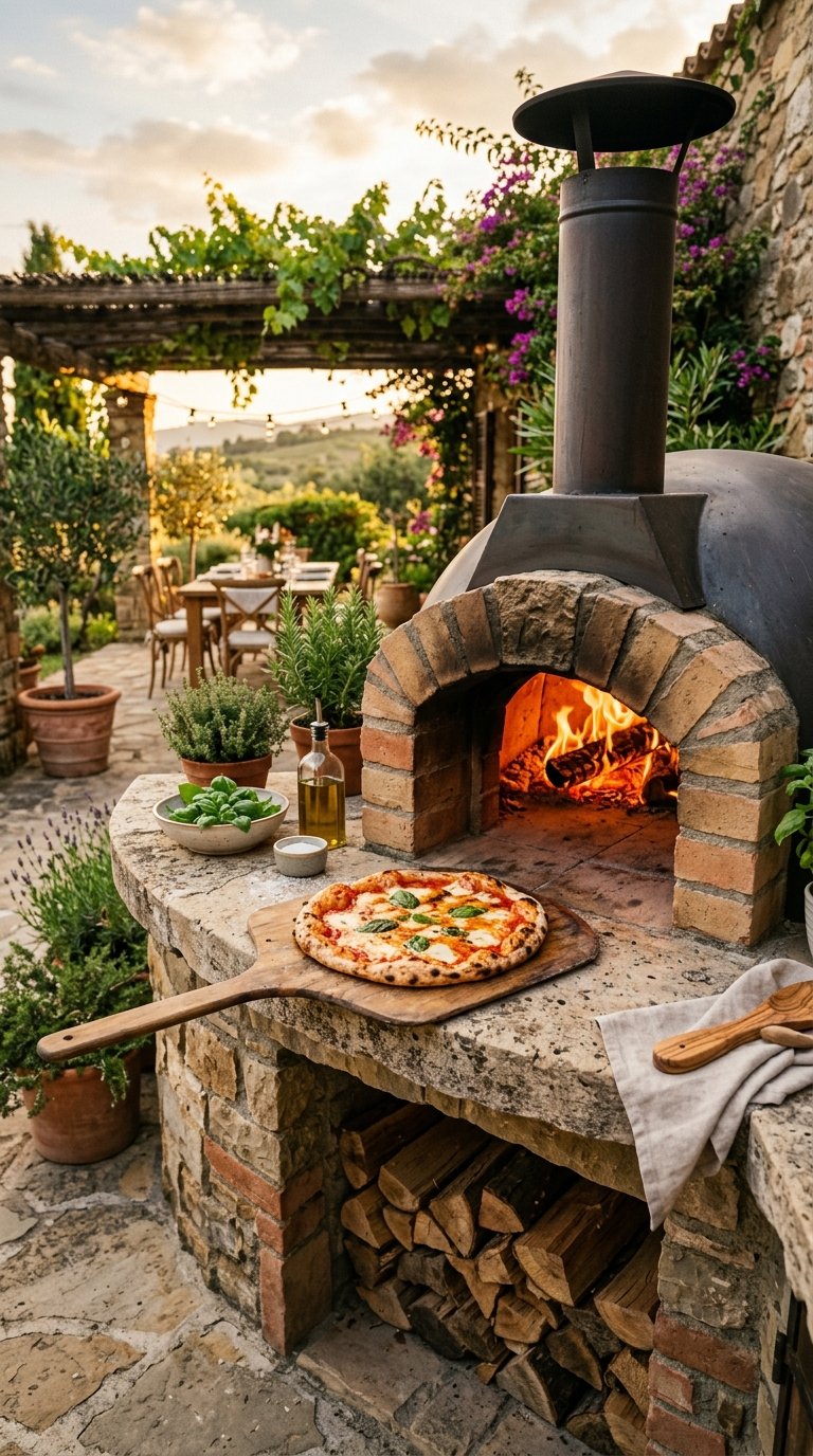 Include an Outdoor Pizza Oven