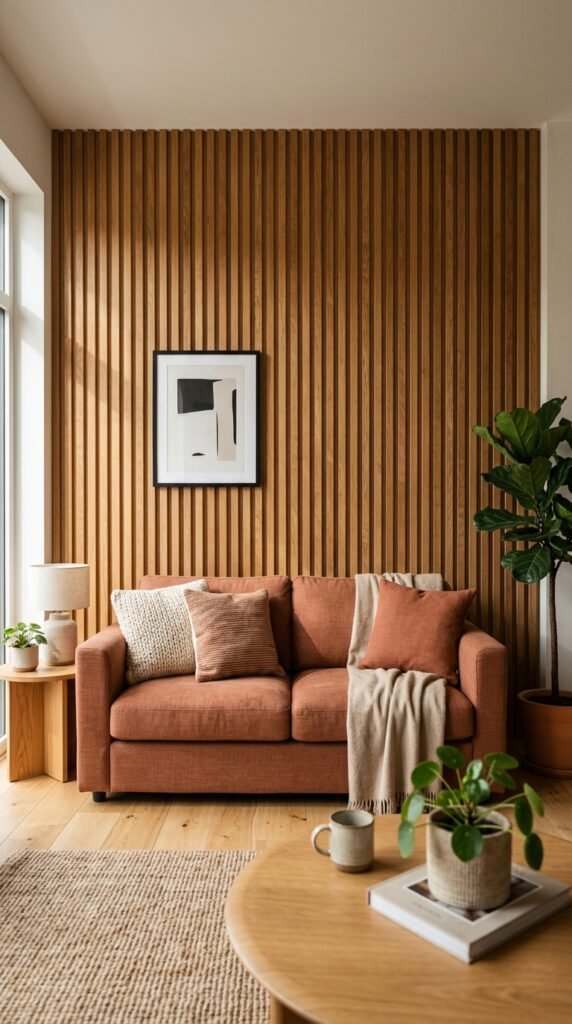 Incorporate Cork or Wood Paneling on an Accent Wall