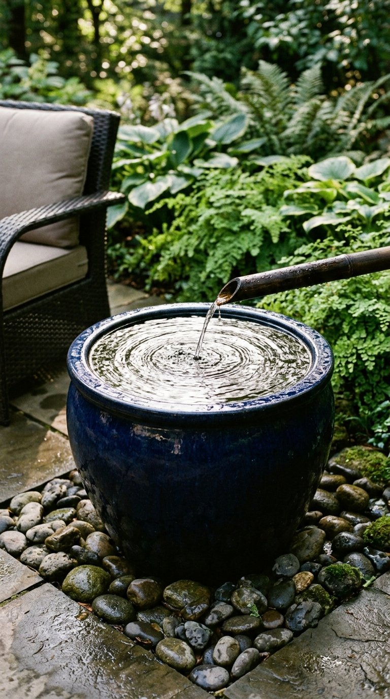 Incorporate a Water Feature for Ambient Sound
