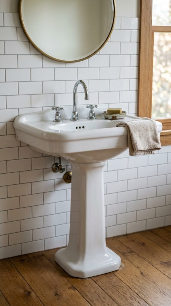 Install a Pedestal Sink