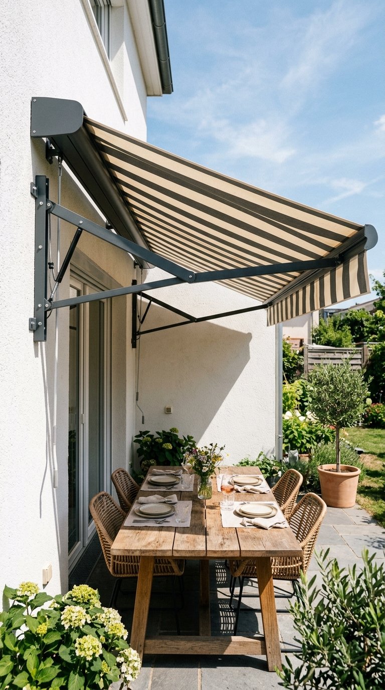 Install a Retractable Awning for Flexible Shade