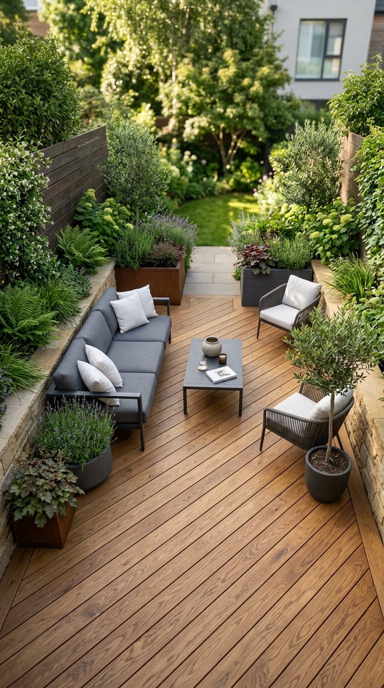Lay Diagonal Decking or Paving