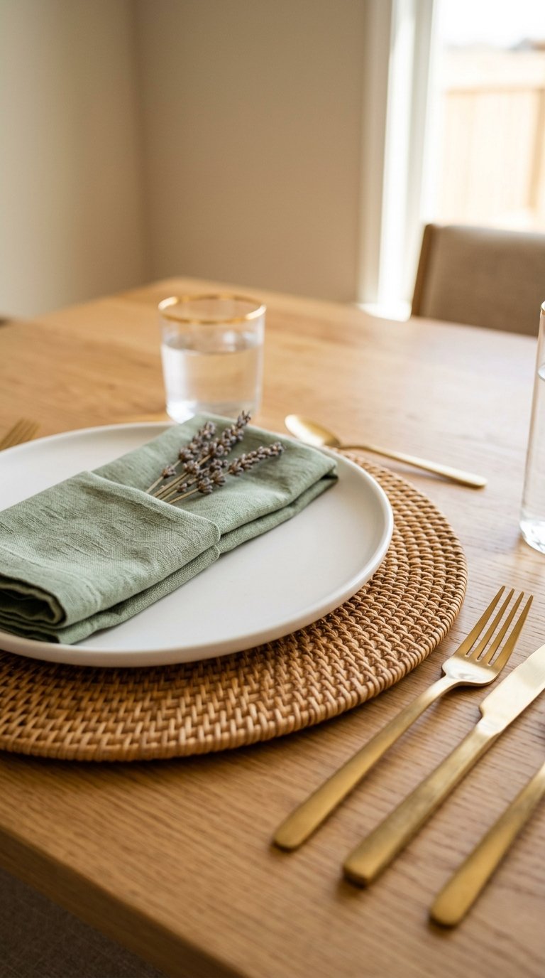 Layer Charger Plates in Rattan or Metallic Gold