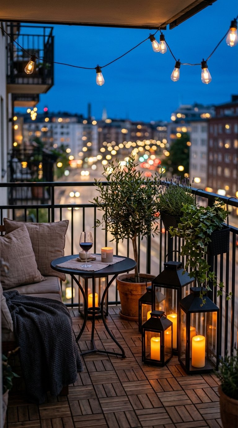 Layer Lighting With Lanterns and Candles