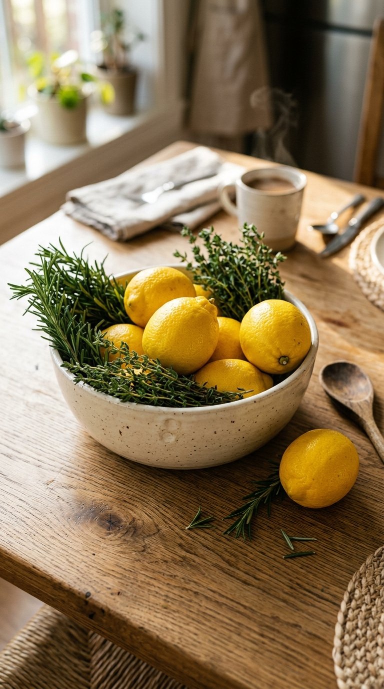 Lemon and Herb Centerpiece