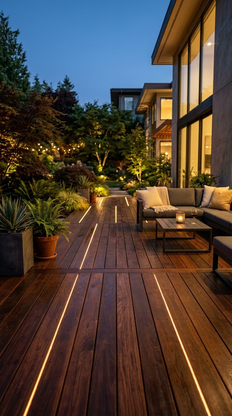 Lighting in the Deck Surface