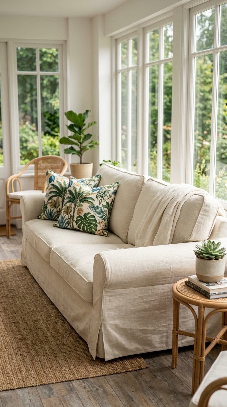 Linen or Cotton Slipcovers for Existing Furniture